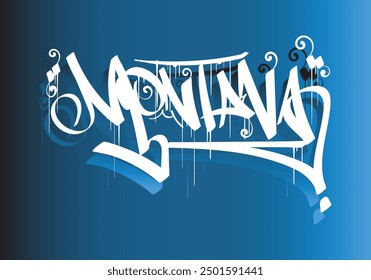 MONTANA graffiti tag style design