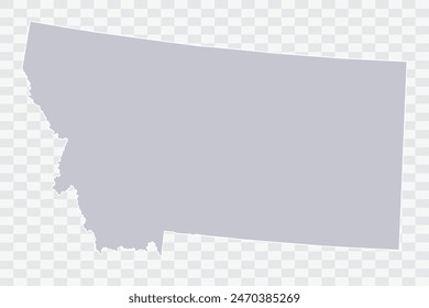 MONTANA Map Cloud Color on White Background quality files Png