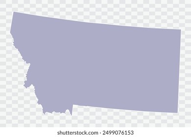 MONTANA Map silver Color on White Background quality files Png