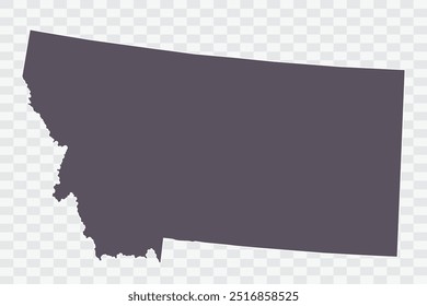 MONTANA Map Smoke Color on White Background quality files Png