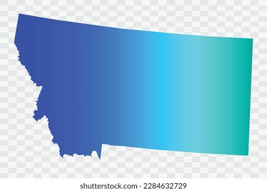 MONTANA Map teal blue Color Background quality files png