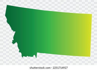 MONTANA Map yellowish green Color Background quality files png