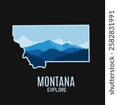 Montana Mountain View is Perfect for Print, Apparel, etc