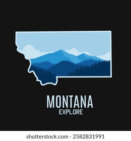 Montana Mountain View is Perfect for Print, Apparel, etc