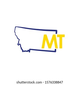 Montana Outline Logo Template 002