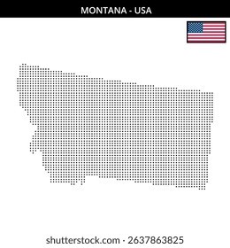 Montana regions mapped with dots