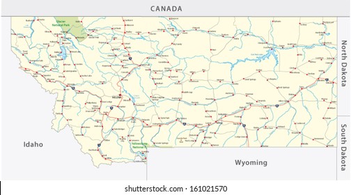 montana road map