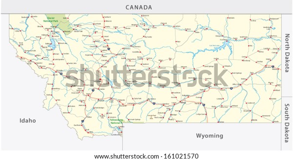 Printable Highway Map Of Montana