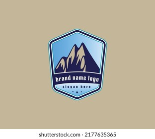 Montana Slogan, Montana adventure mountain expedition color light blue colour and drak blue, Vector 
