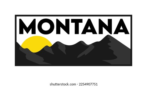 montana state with black mountains