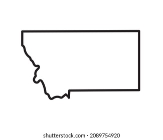 Montana state icon. Pictogram for web page, mobile app, promo. Editable stroke.