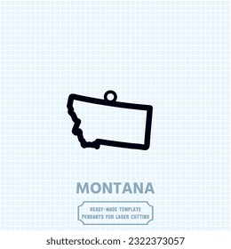 Montana in your heart, Indiana on your pendant. Our laser-cut metal template captures the essence of Montana's beauty. Unleash your creativity and craft a unique accessory that speaks volumes.