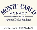 Monte Carlo France monaco french Club Nautical Varsity College colleigiate teams sail health USA Trending Anchor Whreaf Graphic Tee t-shirt logo slogan graphic artwork typography tote badge emblem 