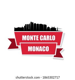 Monte Carlo skyline - Monaco cityscape vector illustration