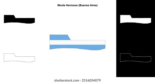 Mapa de Monte Hermoso (Buenos Aires)