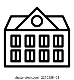 Montenegro building icon outline vector. Architecture map. Tour travel