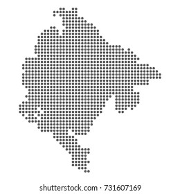 Montenegro country map