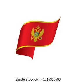 montenegro flag, vector illustration