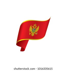 montenegro flag, vector illustration