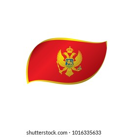 montenegro flag, vector illustration