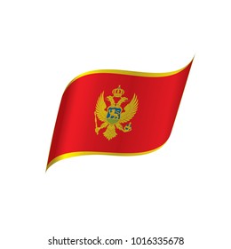 montenegro flag, vector illustration