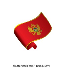 montenegro flag, vector illustration
