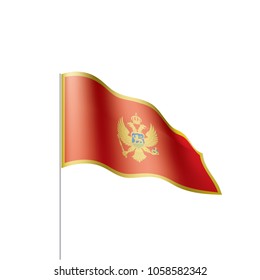 montenegro flag, vector illustration