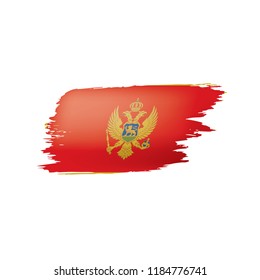 montenegro flag, vector illustration on a white background.