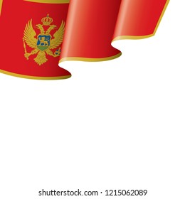 montenegro flag, vector illustration on a white background