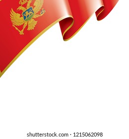 montenegro flag, vector illustration on a white background