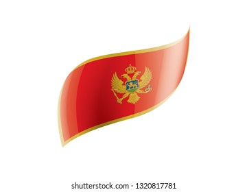 montenegro flag, vector illustration on a white background
