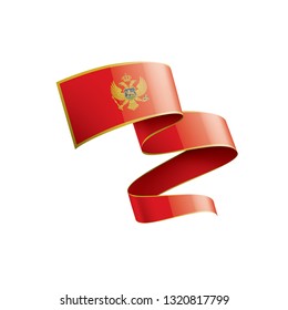 montenegro flag, vector illustration on a white background