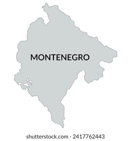 Montenegro map. Map of Montenegro