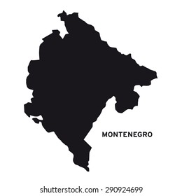 Montenegro Map Vector