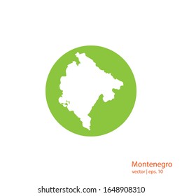 Montenegro Maps Logo Design Vector Template