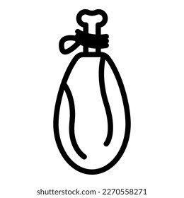 Montenegro meat icon outline vector. Tour travel. City town
