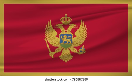 Montenegro national flag