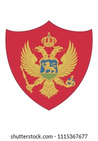 Montenegro Shield Flag