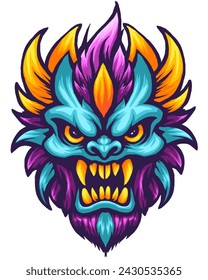 Monter Vector Logo mit einzigartigen und modernen Farben
