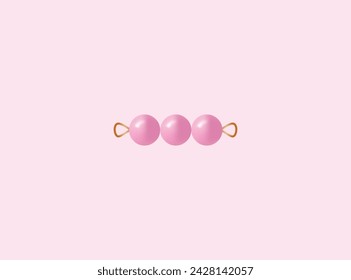 montessori bead bar number 3