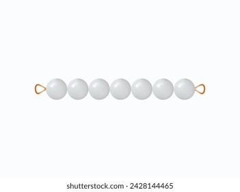 montessori bead bar number 7