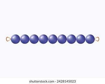 montessori bead bar number 9
