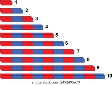 montessori Barras matemáticas 1 A 10