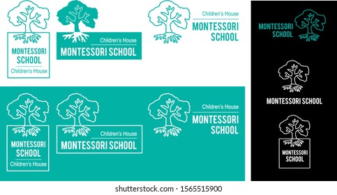 Montessori School Logo for Children's House Centers