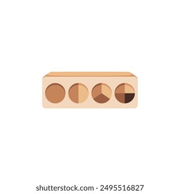 Montessori toy. Touch block with round holes and inserts. Tactile wooden educational game for children. Improving fine motor skills and logic. Vector illustration isolated on white background.