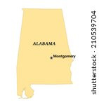 Montgomery, Alabama locate map
