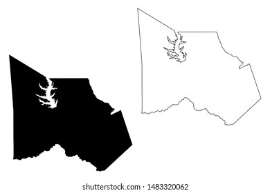 Montgomery  County, Texas (Counties in Texas, United States of America,USA, U.S., US) map vector illustration, scribble sketch Montgomery map