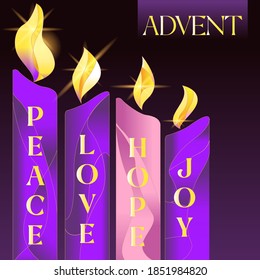Month Advent Celebration Vector Illustration Stock Vector (Royalty Free ...