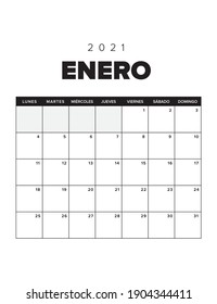 Monatskalender 2021. Spanische Version 