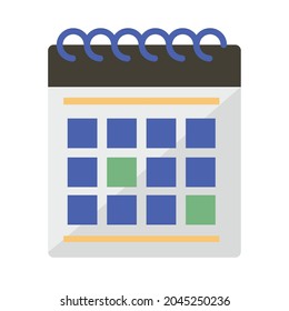 month calendar on white background